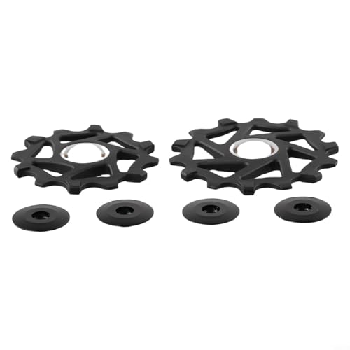 Juego de 2 ruedas de rendimiento mejorado 12T+14T con rodamientos de cerámica para SRAM AXS (negro)
