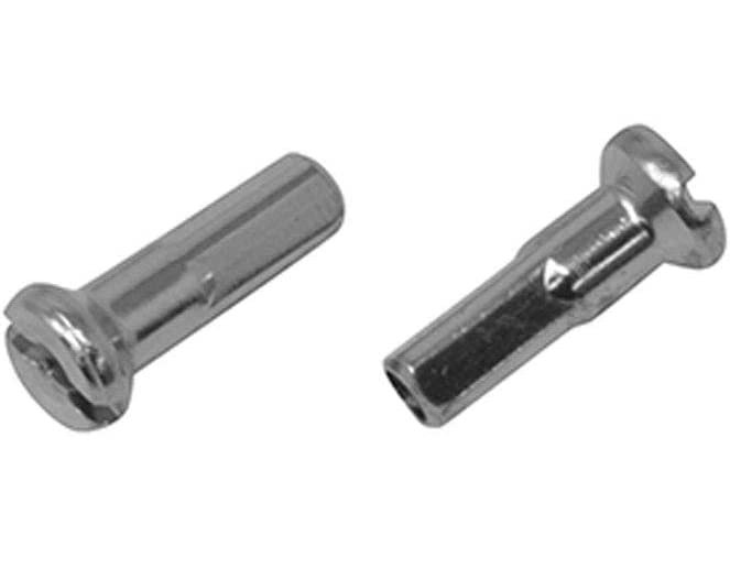 Fenix Cycles 16mm Brass Spoke Nipple, Silver (12G 16mm, 36PCS)