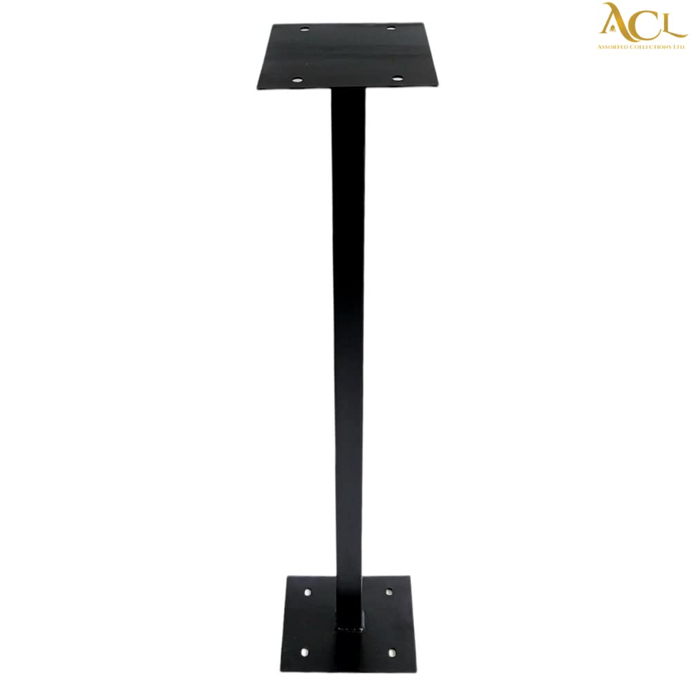 Supporto Per Cassetta Postale ACL - Colonnina Antiruggine, Resistente Alle Intemperie, Colore Nero - Foto 2