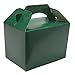 Lotus Lot de 50 boîtes de fête pour Enfants - Couleur Unie - pour Transporter des Aliments - pour Pique-Nique, Anniversaire, Mariage, fête prénatale, Halloween, etc. - Vert forêt