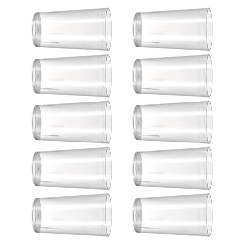 BAHJKASD Paquete de 10 vasos de agua reutilizables de plástico para restaurantes apilables lavavajillas seguro perfecto para beber