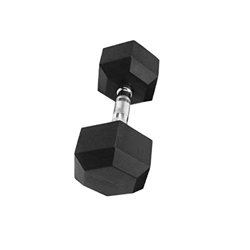5 KG Barbell Weights Hex Rubber Cover Dumbbell with Metal Handle for Strength Training