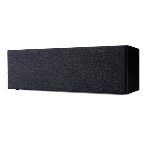 Image of Argon Audio Forus Center Channel Speaker for Home Theatre, Passive 2-Way Hi-Fi, Dual 4 Inch Woofers with Soft Dome Tweeter, 4 Ohm, Shelf Mount Centre Speaker, Black