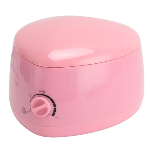 Omquot Calentador de Cera Eléctrico, Mini Máquina de Cera Caliente, Portátil, Compacto para Salón de Belleza Doméstico, Olla Interior de Acero Inoxidable de 220V