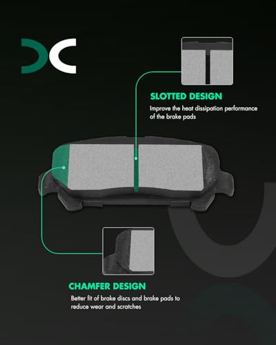 Image of SCITOO D1806-9041 Disc Brake Pads Sets Rear Ceramic Brake Pads w /Hardware