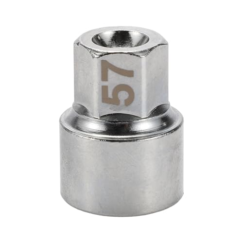 A ABSOPRO Dado di bloccaggio ruota #57 Diametro 3/4 21 Tacche Appuntite Chiave di Rimozione Dado a Vite Antifurto per Porsche Boxster 911 Cayenne Macan