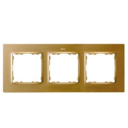 Placa de interruptor Simon 8200637-095 oro embellecedora 2