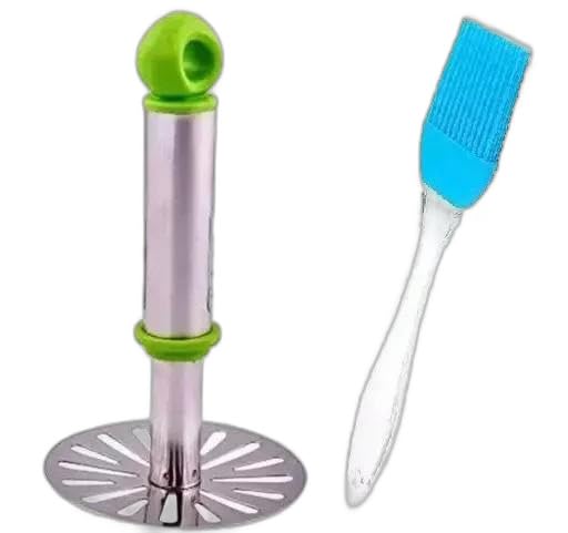 Urban Elegance Steel Potato Masher and Oil Brush Pack 2-image-13