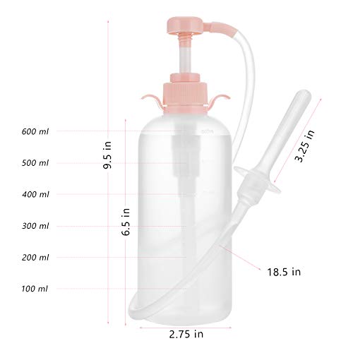 Vaginal Douche For Women Vaginal Cleansing System Douche Cleaner Anal Douche Cleaning Kit 600 Ml Capacity With 3 Nozzles #TOP4