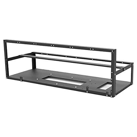 6/8/12 GPU Mining Rig Frame, Miner Mining Rig Case Rack Steel Open Air Pc Computer Case For Currency Bitcoin Crypto Coin ETH/ETC/ZEC Mining Accessories Tools Cover