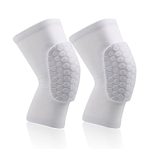 Knee Pads Honeycomb Short Knee Support Basketball Knee Guard Baseball Knee Brace Compression Sleeve Collision Avoidance Kneepad Running Volleyball Football All Contact Sports Youth & Adult (6Pair) #TOP1