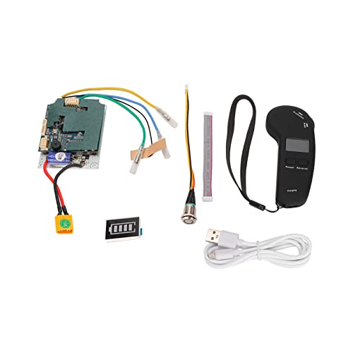 BuyWeek Elektro Skateboard Controller Kit, Fernbedienung Elektrisches Skateboard Einzelantriebsriemen Nabenmotor Motherboard Kit Elektro Longboard Ersatz Kit