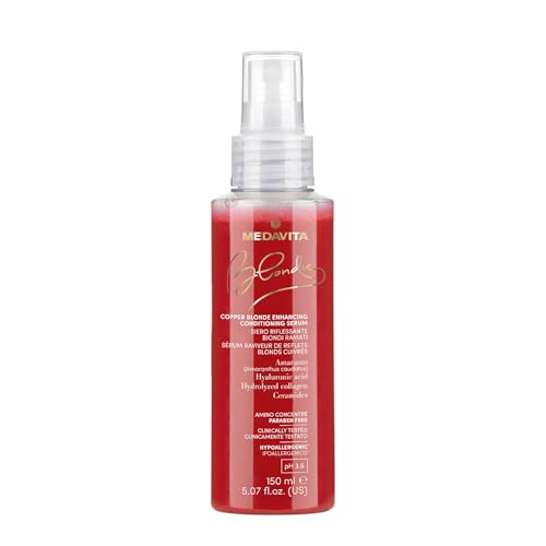 Sérum après-shampoing cuivré Medavita cheveux blonds chauds soin reflets sublimateur 150ml
