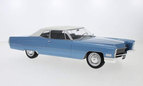 KK ScaleKKDC180314 - Deville Soft-Top Blue Metallic 1968 - 1/18 Scale - Collectible Model