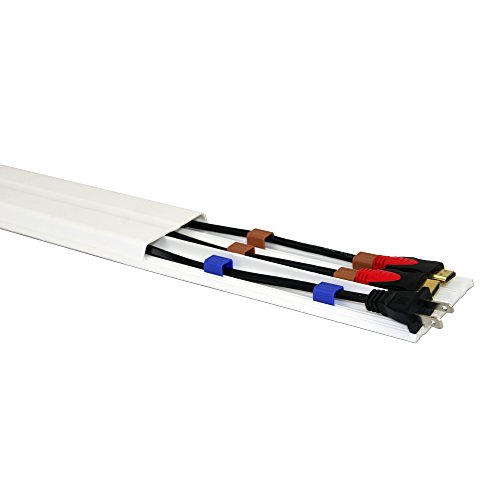 TV Cable Management Organizer Cable Concealer Raceway Wire Cover for A/V and Power Cables