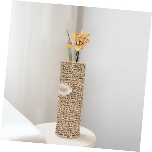 Contenedor de plantas de ratán tejido con diseño interior lavable 6