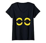 Femme Drôle Banane Seins Soutien-gorge Titties Seins Boobies T-Shirt avec Col en V