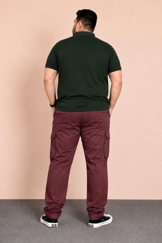 Image of INKKR Men Plus Size Cargo Pants || Plus Cargo Pants Cotton || 2XL-6XL