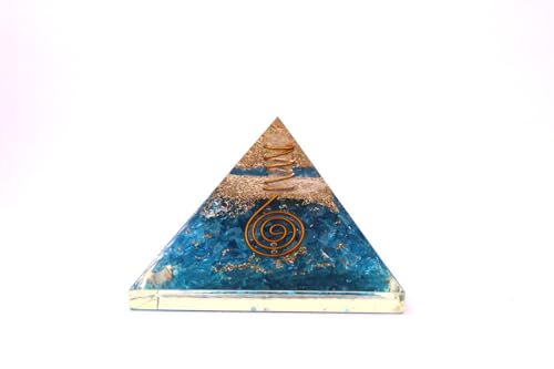 Jet Blue Chakra Orgone Pyramid Free Booklet Jet International Crystal Therapy Crystal Gemstones Copper Metal Mix Rare Healing Positive Energy