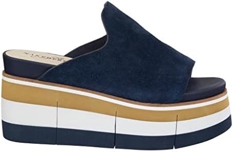 naked Feet Women's Flow Platform Sandals - NAVY - 10 M US | Image 1