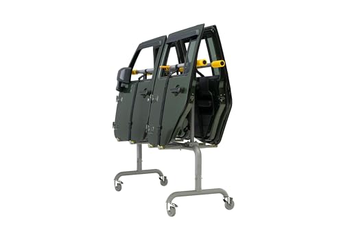 Image of RollnJack Door Dock Storage for Jeeps. 4 Jeep Doors, Bronco Doors, Freedom Panels. Safe and Efficient Storage. Compact, Quality Materials, Padded Contact. Works Great with the Door Removal