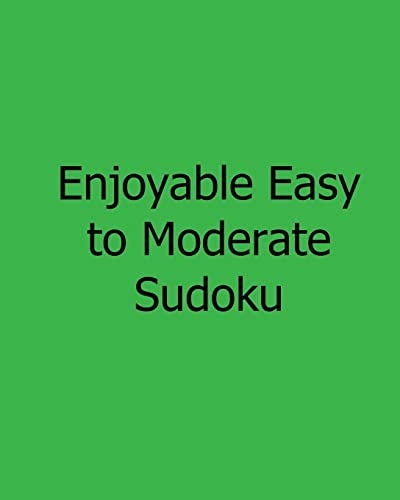Enjoyable Easy to Moderate Sudoku: Fun, Large Grid Sudoku Puzzles