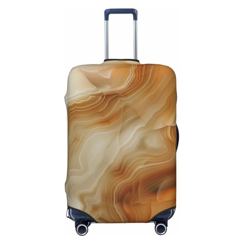 Fantasy Agate Texture Elastic Travel Luggage Covers Dustproof Scratch-Resistant Suitcase Protector Fit 22-24 Inch