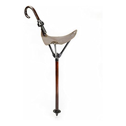 Bastón de Caza con Asiento de Piel Handworked Real Cover