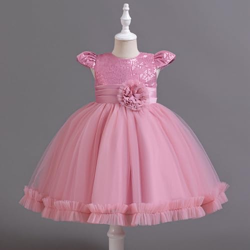 Robe de soirée florale pour filles MOCHAMIK avec jupe tutu à paillettes - 2