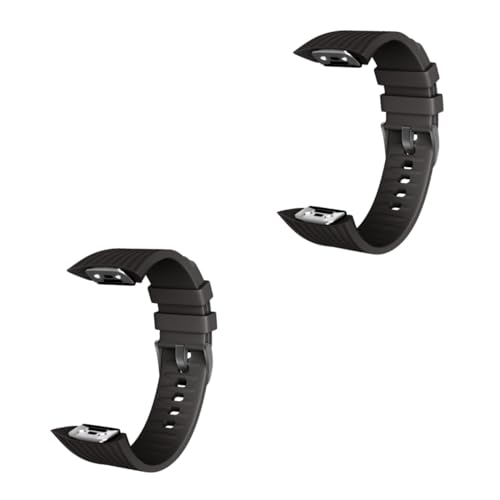 Bracelet montre silicone noir universel rechange souple sport pack