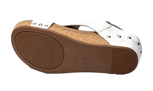 Image of Corkys Footwear Volta Wedge - Chic Elegance Meets All-Year Comfort with a 2-Inch Cork Heel and Marshmallow Insole for Stylish Everyday Wear and All-Day Comfort