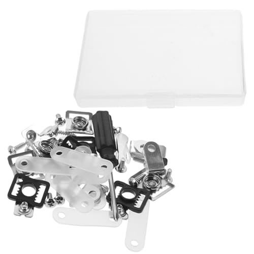 POPETPOP Helmet Repair Kit Include Helmet Chin Strap Screwdriver Football Visor Clip Nuts Screws Rubber Gaskets Helmet Buckles Hardware Kit for Youth Hockey Sports