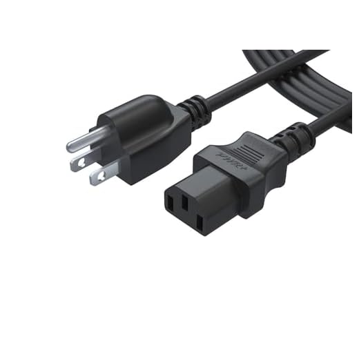 3 Prong AC Power Cord 6 Ft Cable for Samsung Lg Dynex Vizio Toshiba Sony Panasonic Philips Viewsonic Dell AOC BenQ Acer Asus Monitor LCD Plasma DLP LED 4K Tv Epson Printer NEMA 5-15P to C13