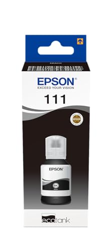 Epson EcoTank 111 Original Tintenflasche | Schwarz| Hohe Reichweite Bis Zu 6 000 Seiten | Kompatibel Mit Ausgewählte Mono-Drucker | Markenqualität Für Optimale Ergebnisse