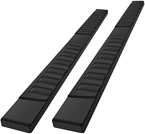 COMNOVA Pair Running Board Nerf Bar Compatible with 15-23 Ford F150 Crew Cab(4 Full Size Doors) Side Steps,Width 6 Inches H Style Truck Step Nerf Bars Side Step Black