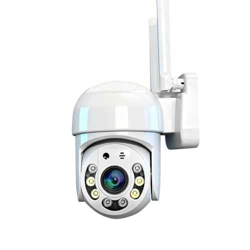 Cámara de Seguridad, HD WiFi IP Camera PTZ Outdoor Waterproof Home Security Protection Full Color Night Vision Surveillance Camera(CAM No SD Card)