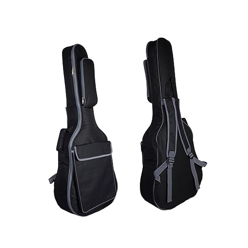 Yardwe Acoustic Guitar Bag with Thick Padding Double Straps Design for Secure Carrying Cover for Acoustic Guitars Easy to Transport Backpack Style