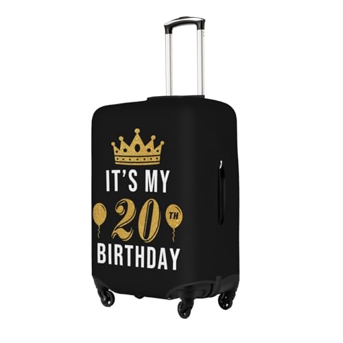 Travel Luggage Cover It‘s My 20th Birthday Fashion Washable Baggage Suitcase Protector Fit For Luggage Medium2