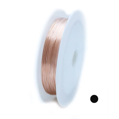 Fil rempli d'or rose 14 carats calibre 12 rond doux 0,3m fil de création bijoux