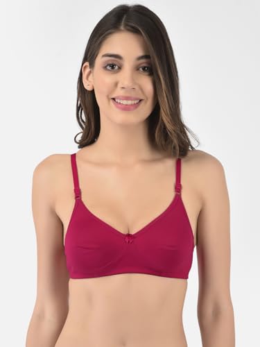 Image of Softline Women's Cotton Rich Wire-Free Non-Padded Round-Neck Bra Combo | Seamless & Breathable Fabric for All-Day Comfort | Smooth Fit & Everyday Support (Pack of 2)