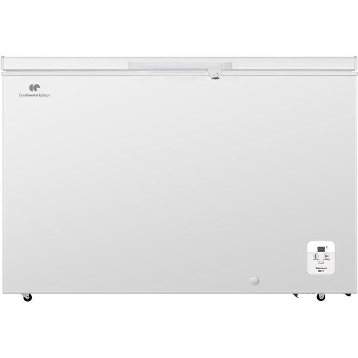 Continental Edison CECC372WD Gefriertruhe, 372 l, 130 x 40 x 84,5 cm, Klasse D, Weiß