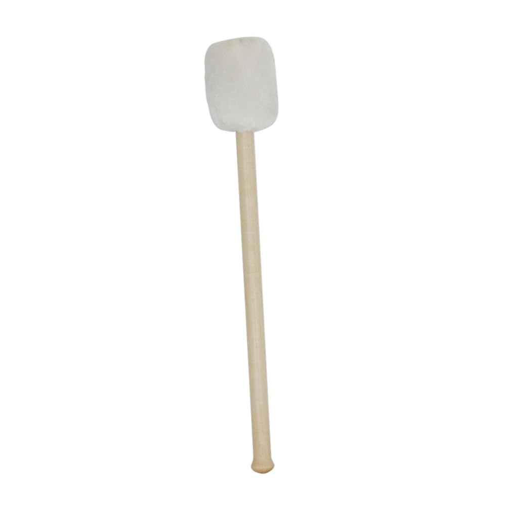 BESPORTBLE 1 Juego Martillo de Bombo Grande Baquetas y Mazos de Batería Cabeza de Cachemira Antideslizante Mango de Madera para Principiantes y Músicos en Conciertos