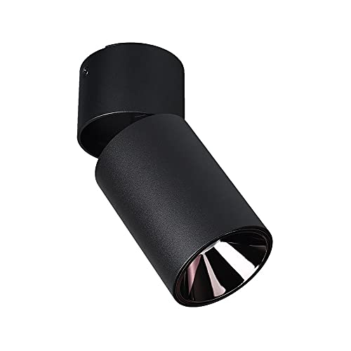 Foco de Techo LED para Interiores de 10 W, lámpara de Acento con Montaje en Superficie, lámpara de Techo Ajustable, focos direccionales para Sala de Estar, Pasillo, iluminación de galerías.