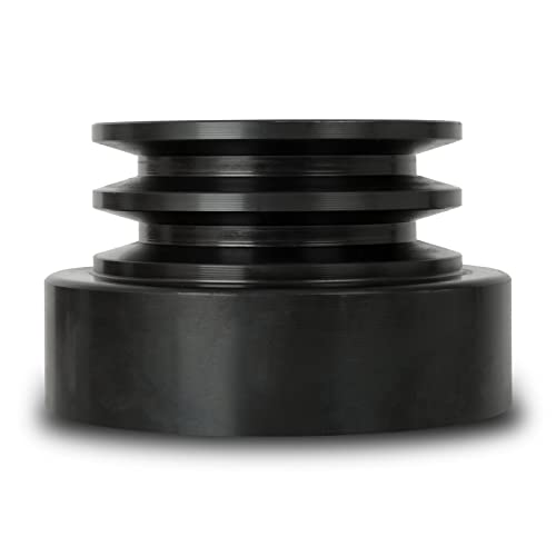 EBERTH Doppel Fliehkraftkupplung 25mm Welle für Doppelkeilriemen, 7mm Passfedernut, 58mm Keilriemenrollen-Durchmesser, Nutbreite innen 6mm, Nutbreite außen 13mm, Kupplungsglocke Durchmesser 116mm