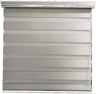 Custom Size Horizontal Window Shades Blackout Zebra Roller Blinds for Bedroom(Any Size from 21" to 93" Wide and 24" to 97" high Available)(11 Colors for Choice)