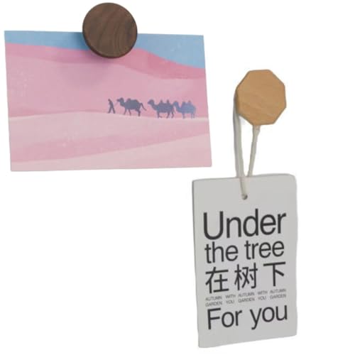 2Pcs Heavy Duty Organization Magnetic Coat Hooks, Versatile Elegant Wooden Hooks to Hang Tools, Garden Hoses Ropes, Kitchenware in Warehouses, Cruise, Workshops to Keep The Space Free and Clean!