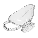 Accesorio para el hogar: el mango está diseñado ergonómicamente para que sea más cómodo de sostener, la boquilla suave hace que verter líquido sea más conveniente y suave, jarra de vidrio