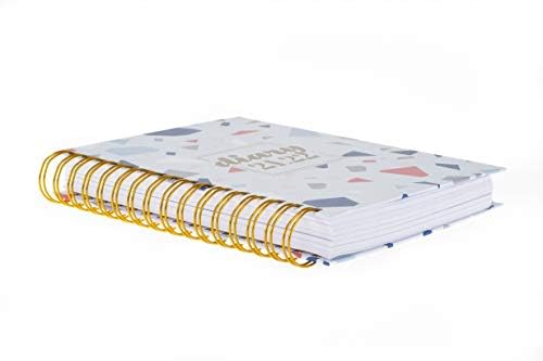 Collins Scandi A5 Day To Page 2021/22 Mid Year Diary - Blue Terrazzo