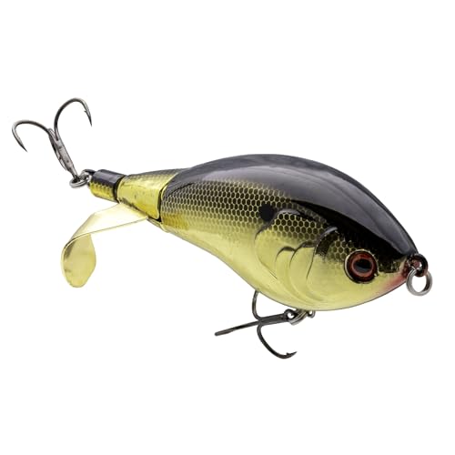 Strike King Clickin' Chickin Fishing Lure, Gold Natural Shad, 3-Inches