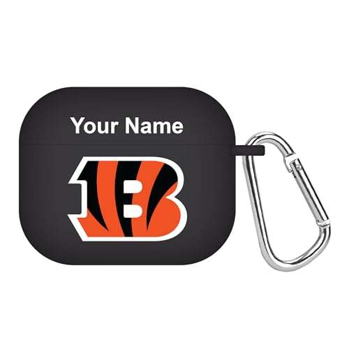 Cincinnati Bengals Custom Name HD Case Cover Compatible with Apple AirPods Gen 3 (Black)